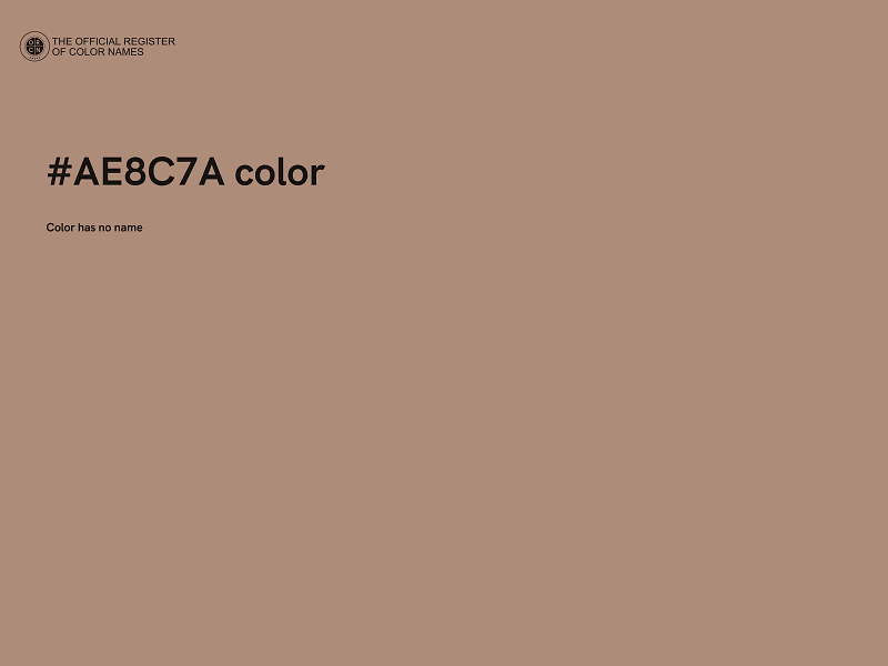 #AE8C7A color image