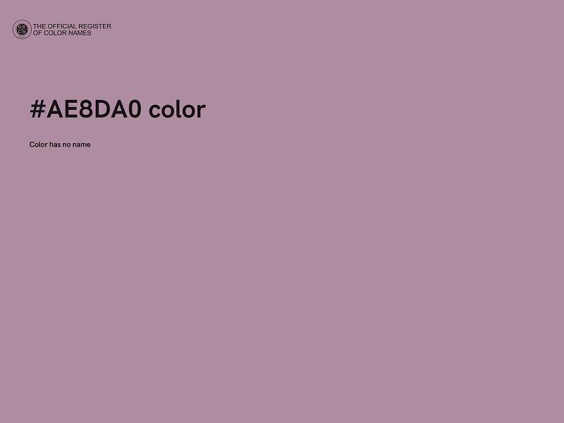 #AE8DA0 color image
