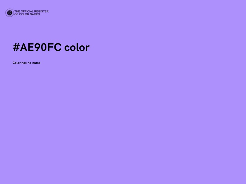 #AE90FC color image