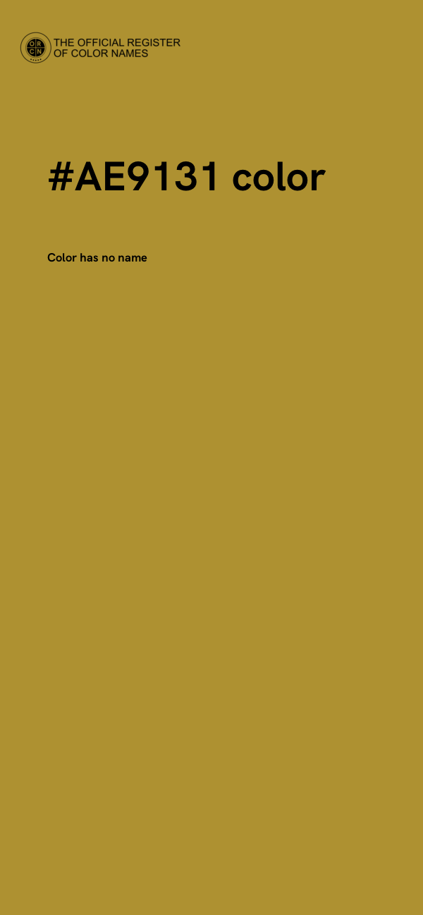 #AE9131 color image
