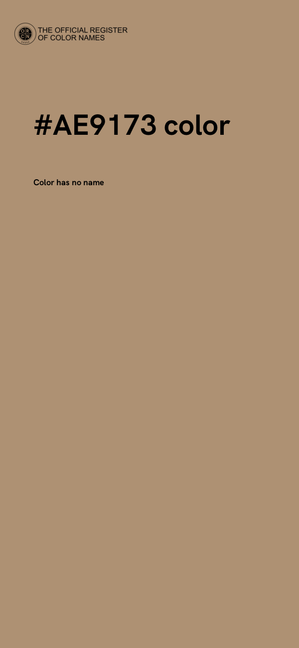 #AE9173 color image