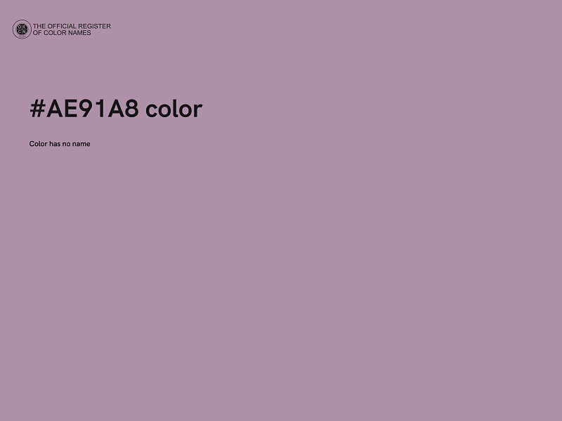 #AE91A8 color image