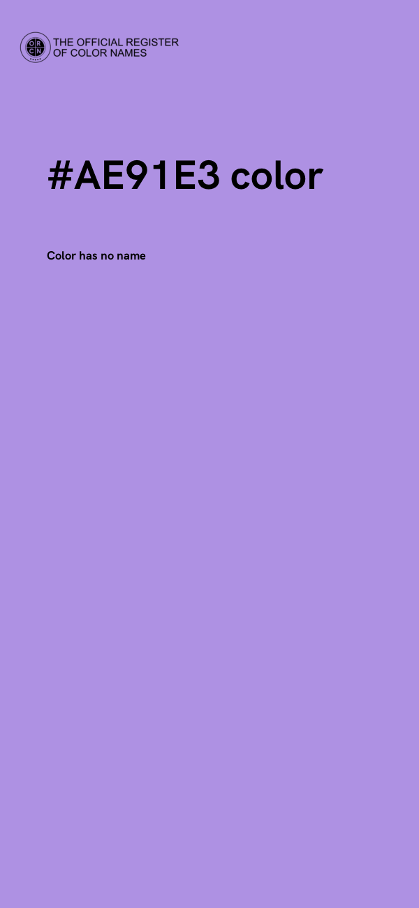 #AE91E3 color image