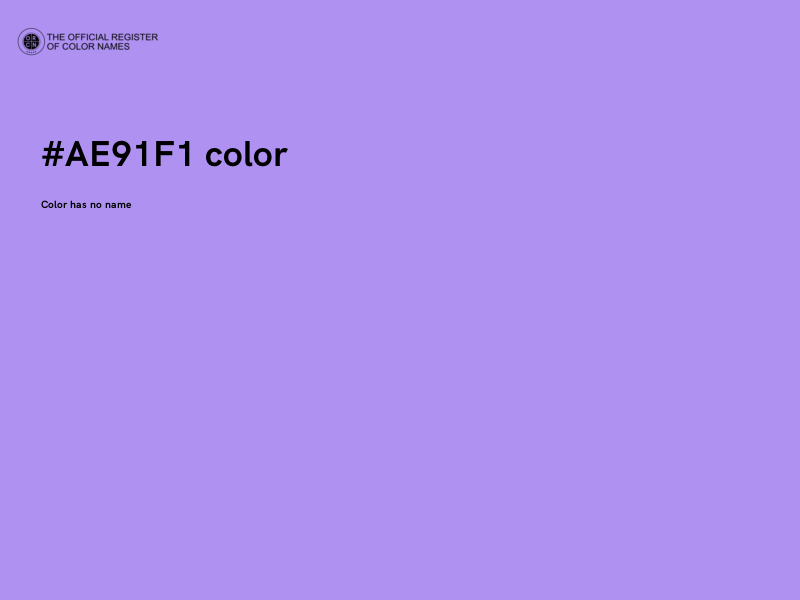 #AE91F1 color image