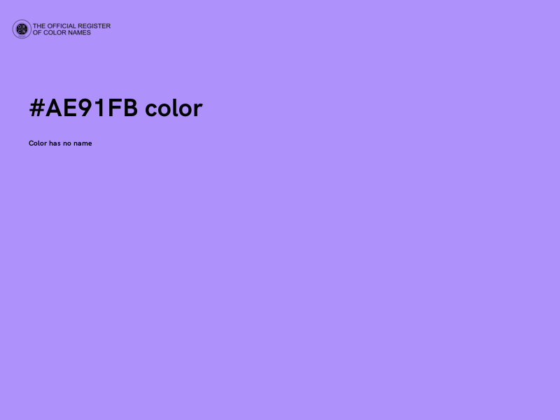 #AE91FB color image