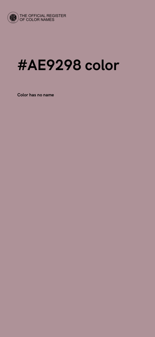 #AE9298 color image