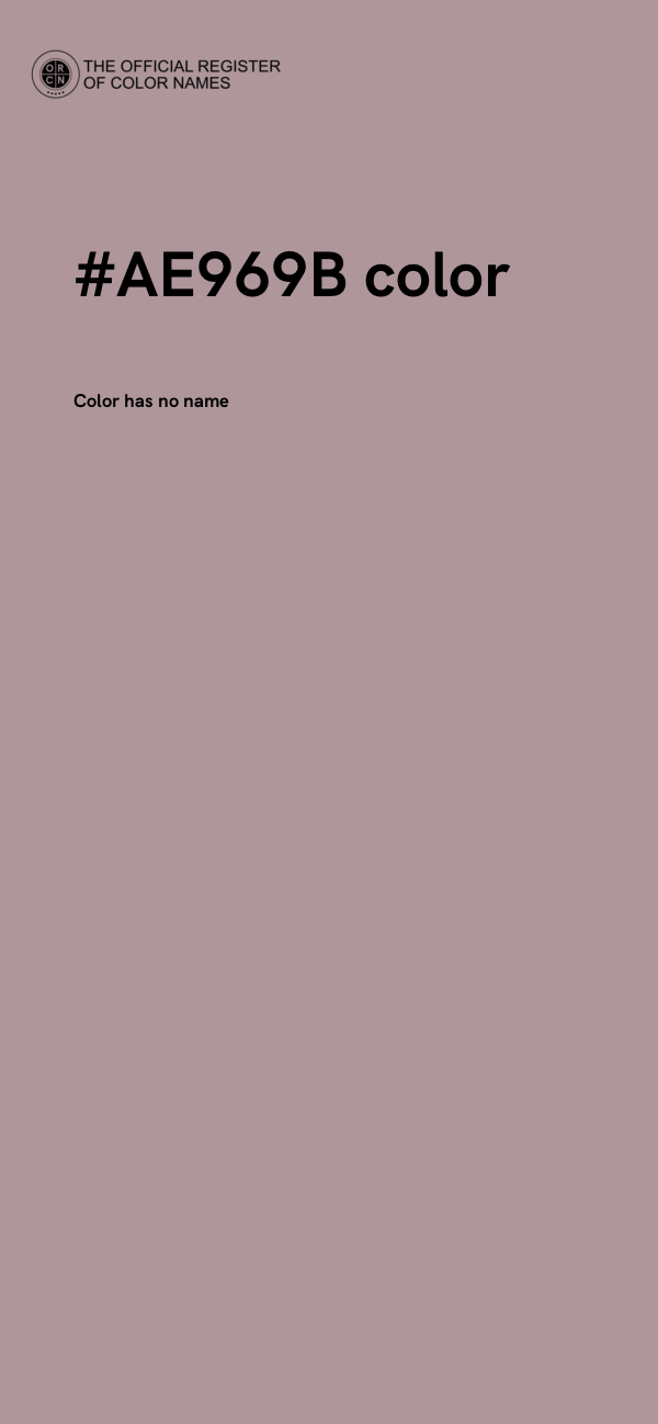 #AE969B color image