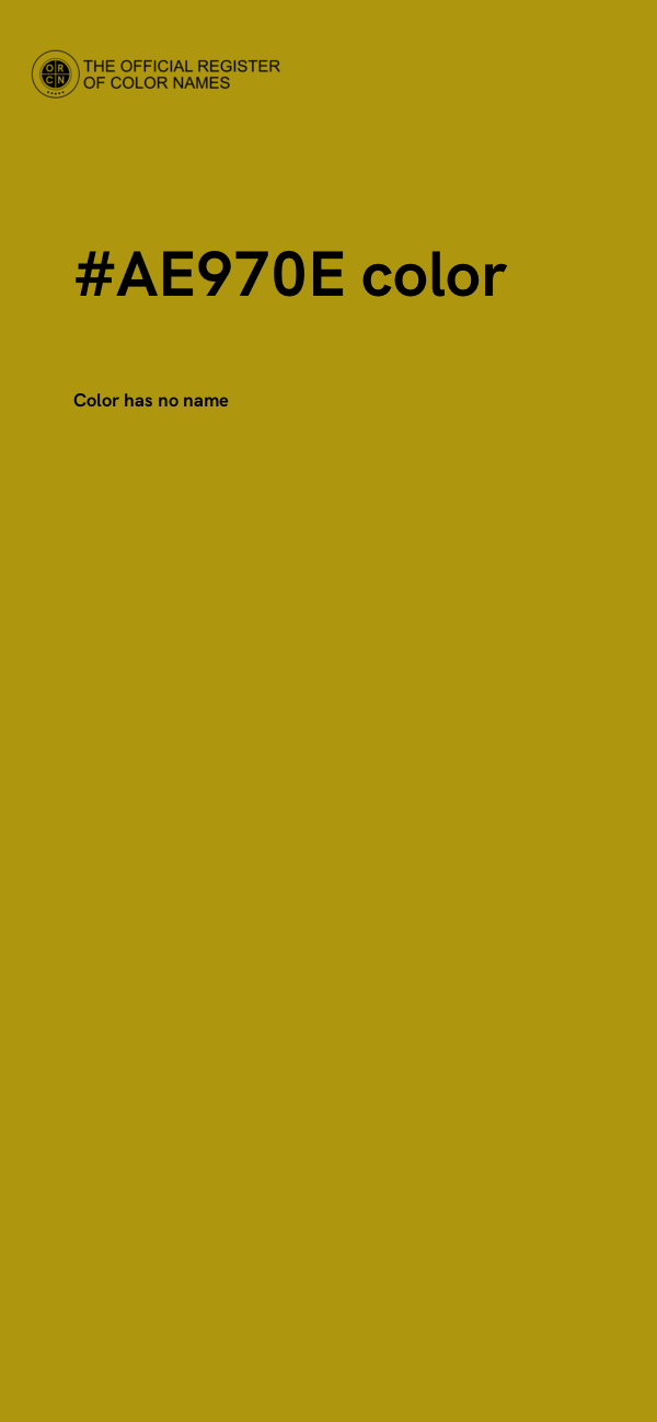 #AE970E color image