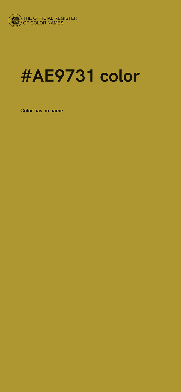 #AE9731 color image