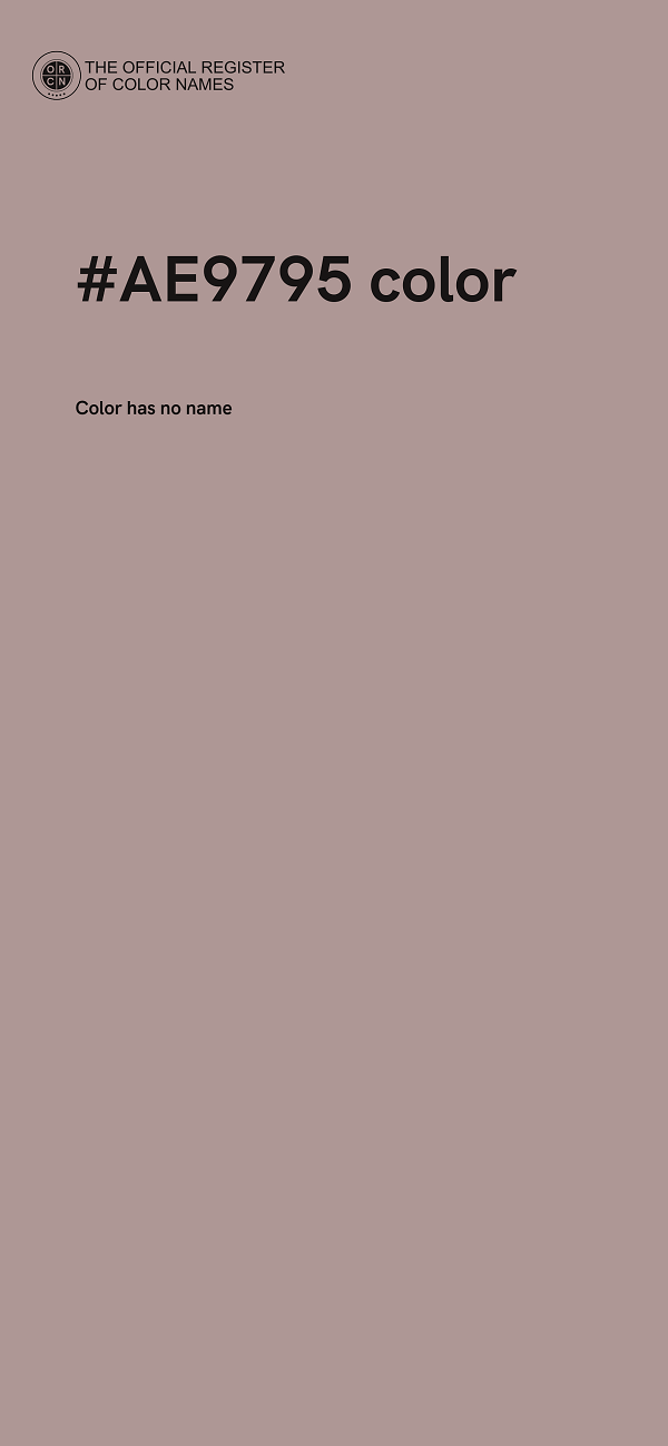 #AE9795 color image