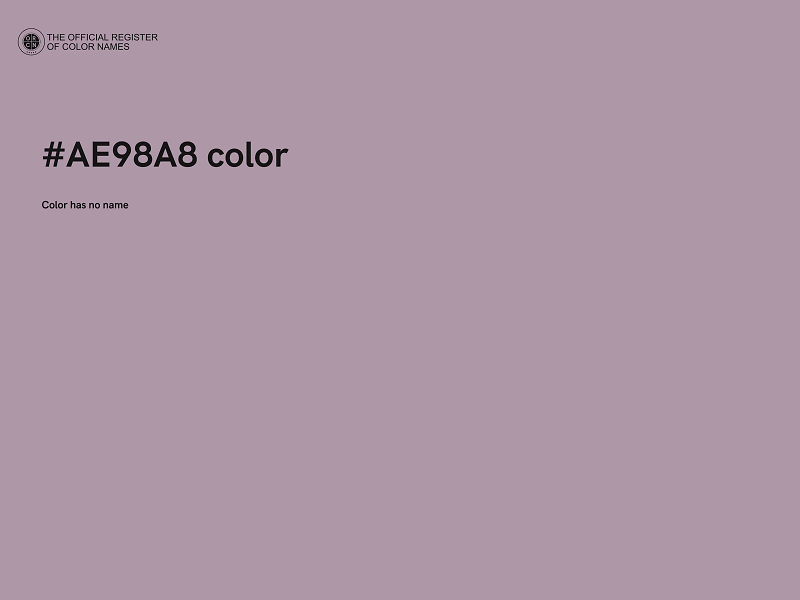 #AE98A8 color image