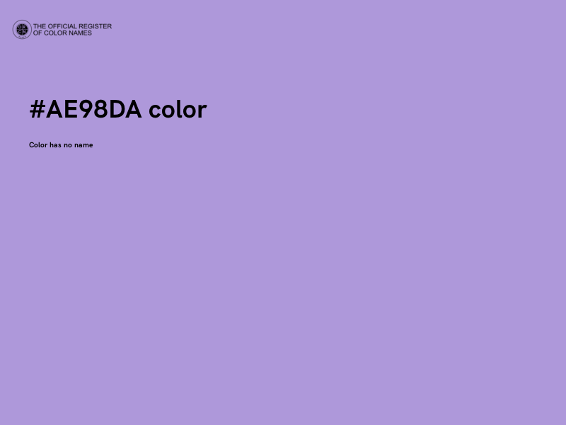 #AE98DA color image