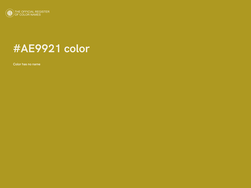 #AE9921 color image