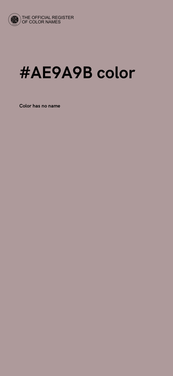 #AE9A9B color image