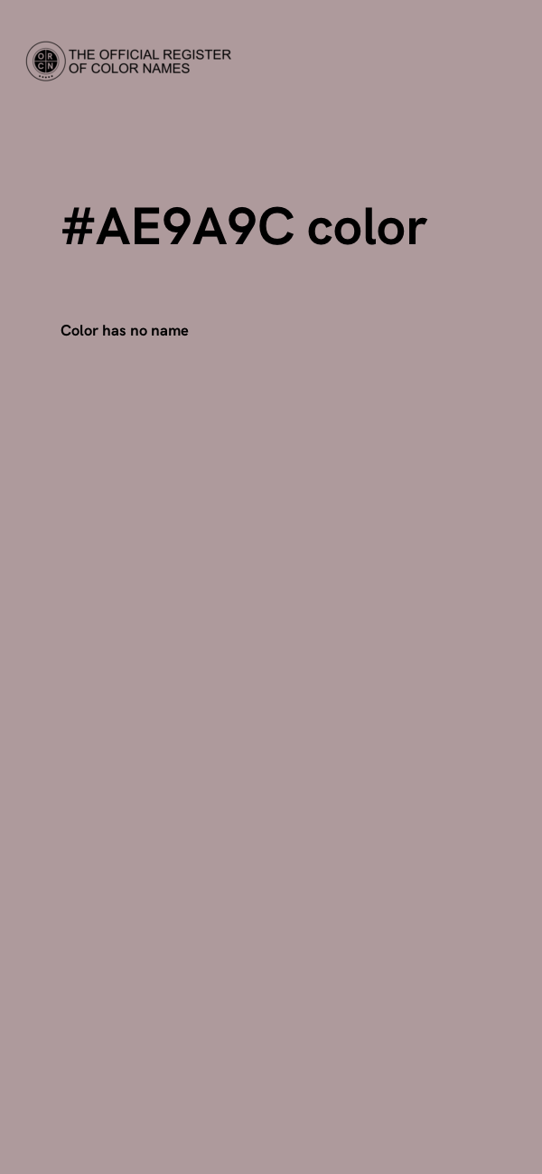 #AE9A9C color image