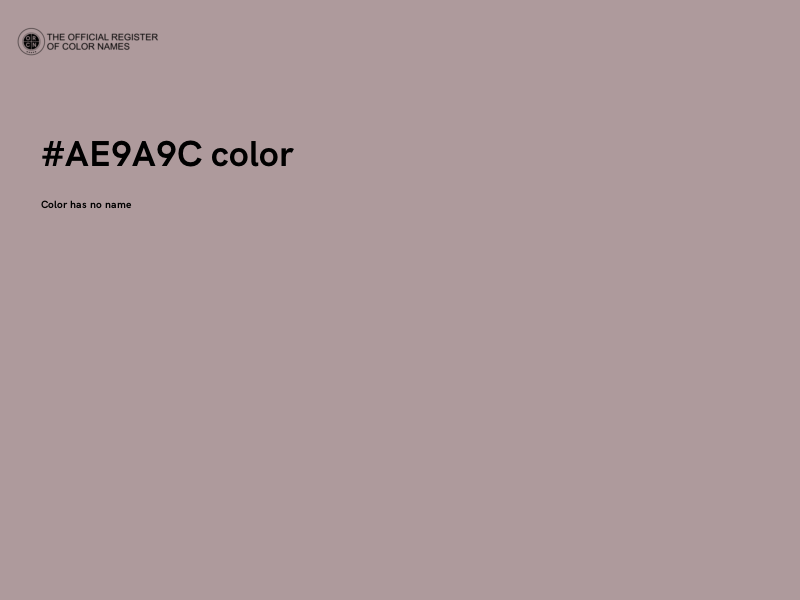 #AE9A9C color image