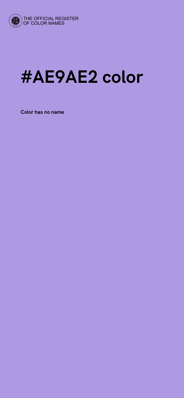#AE9AE2 color image