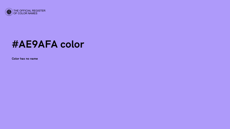 #AE9AFA color image
