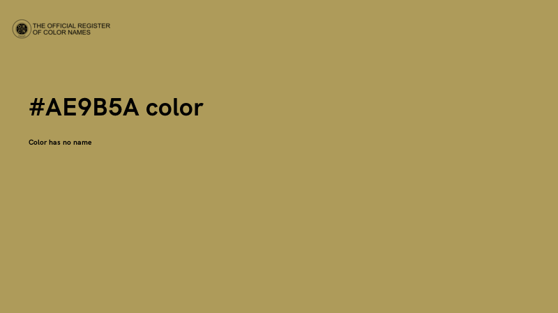 #AE9B5A color image