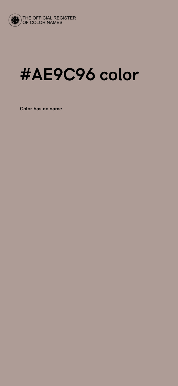 #AE9C96 color image