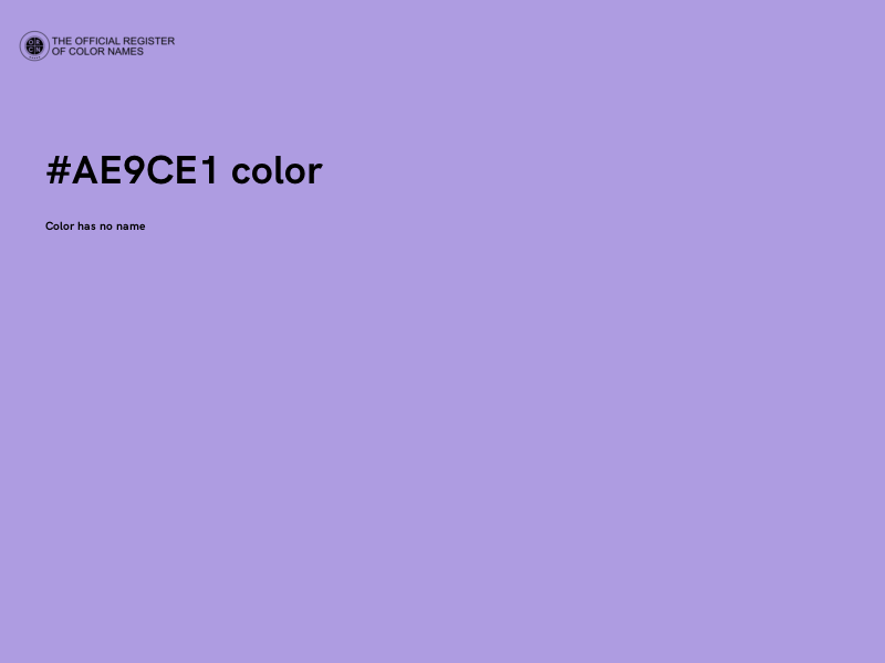 #AE9CE1 color image