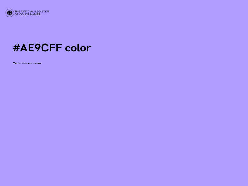 #AE9CFF color image