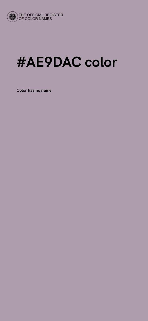 #AE9DAC color image