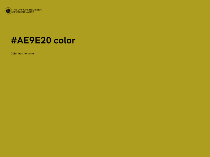 #AE9E20 color image