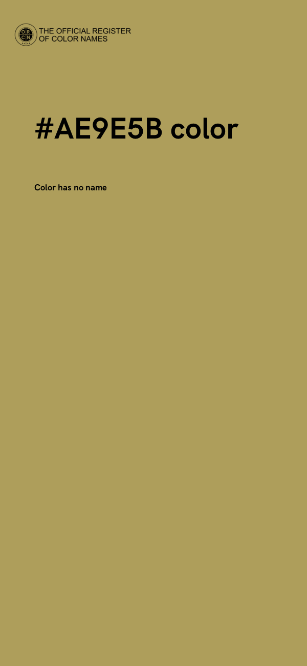 #AE9E5B color image