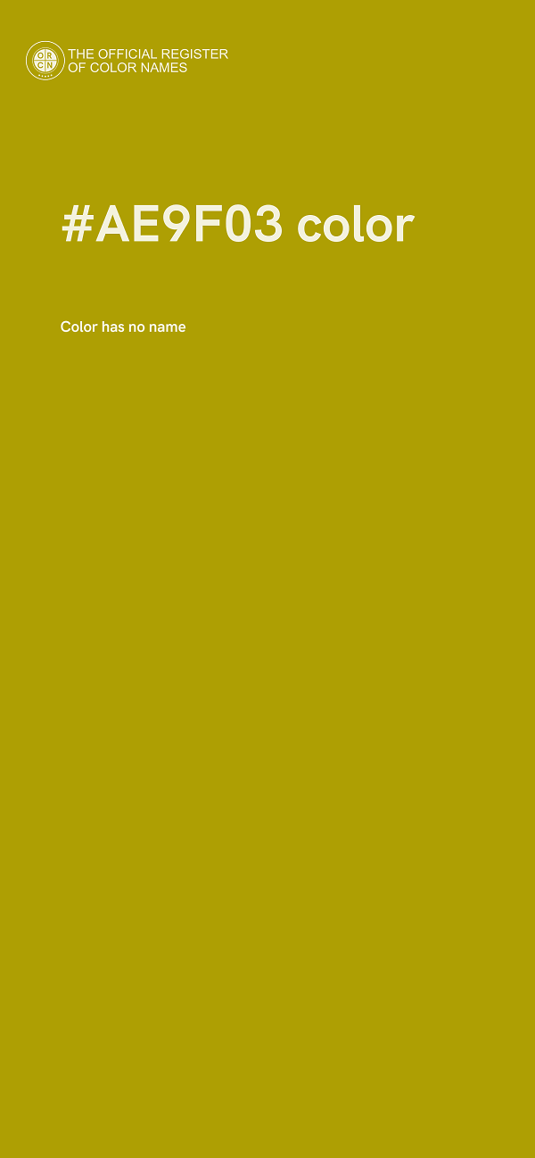 #AE9F03 color image