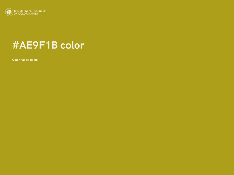 #AE9F1B color image
