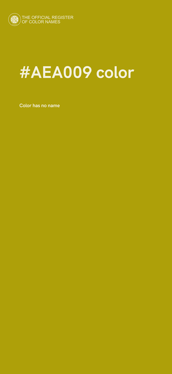 #AEA009 color image