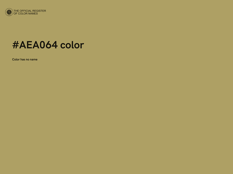 #AEA064 color image
