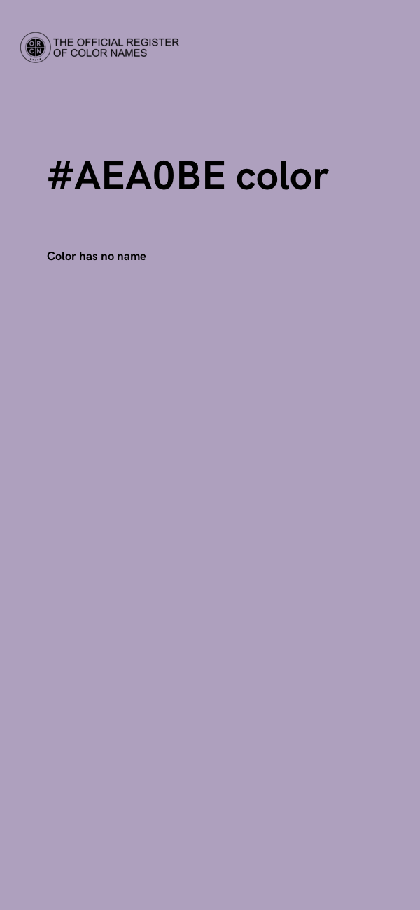 #AEA0BE color image