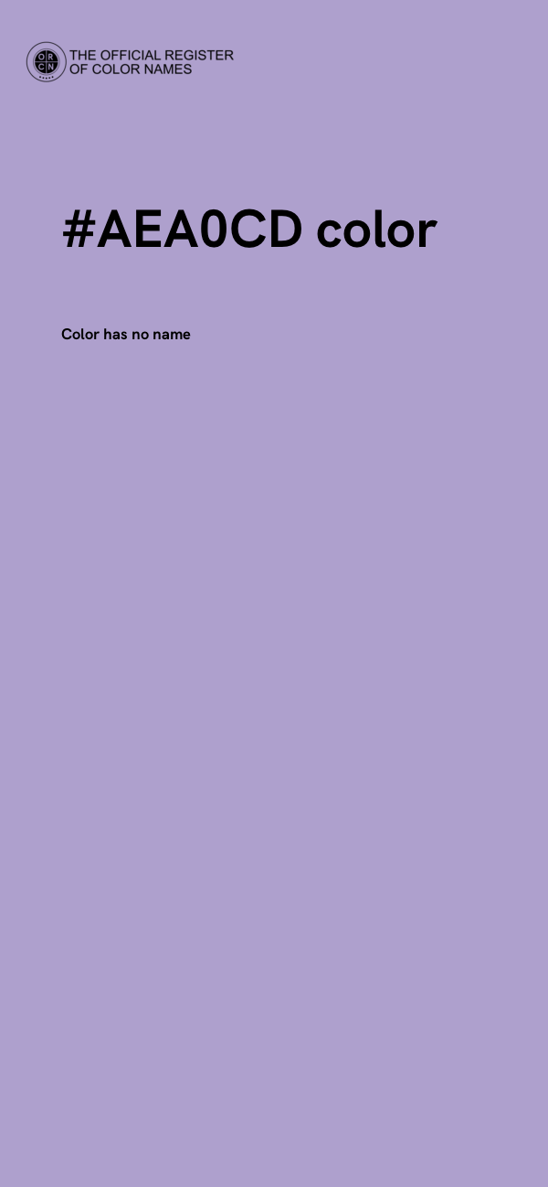 #AEA0CD color image