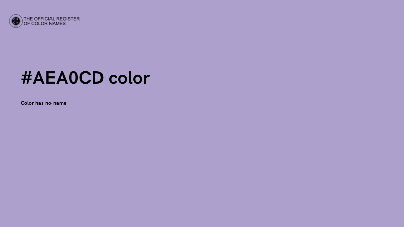 #AEA0CD color image