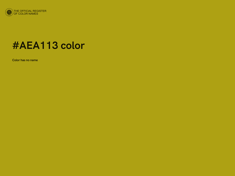 #AEA113 color image