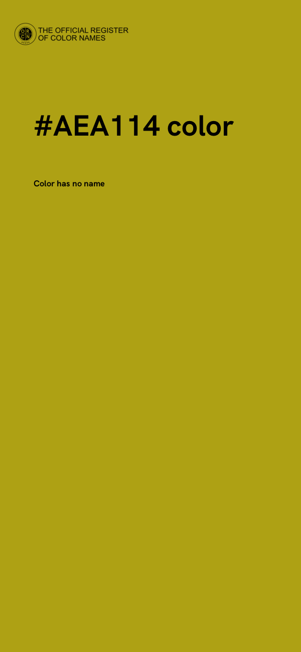 #AEA114 color image