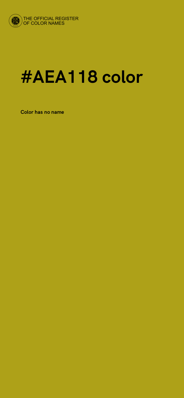 #AEA118 color image