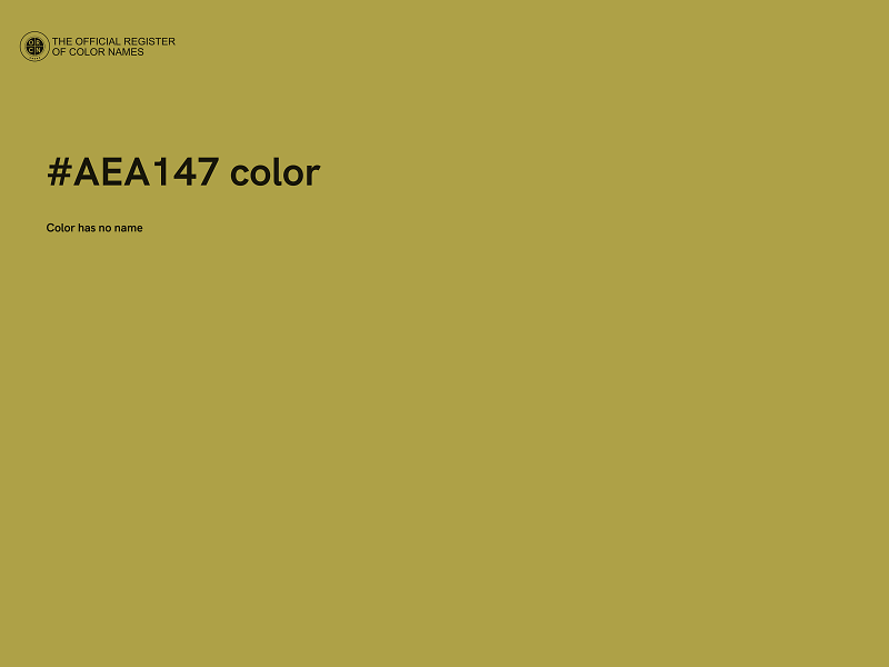 #AEA147 color image