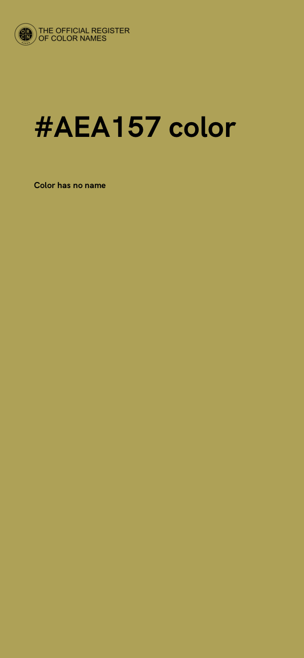 #AEA157 color image
