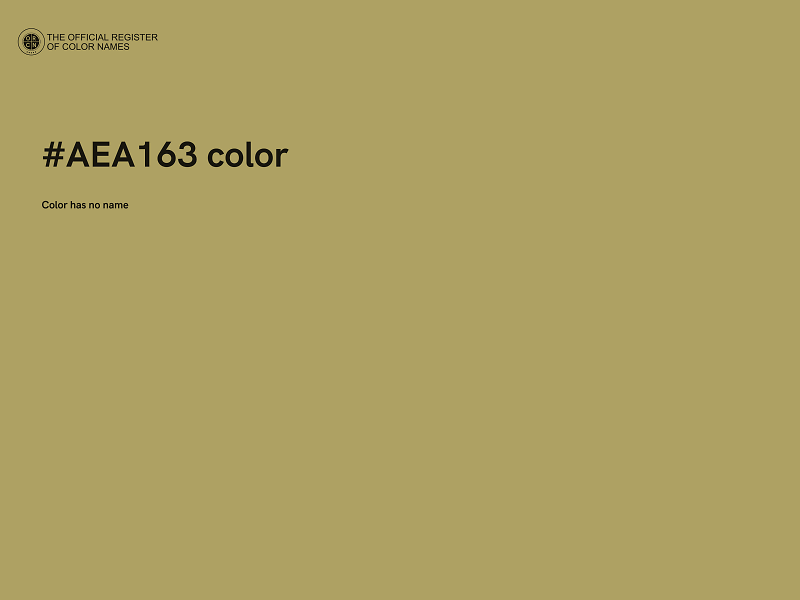 #AEA163 color image
