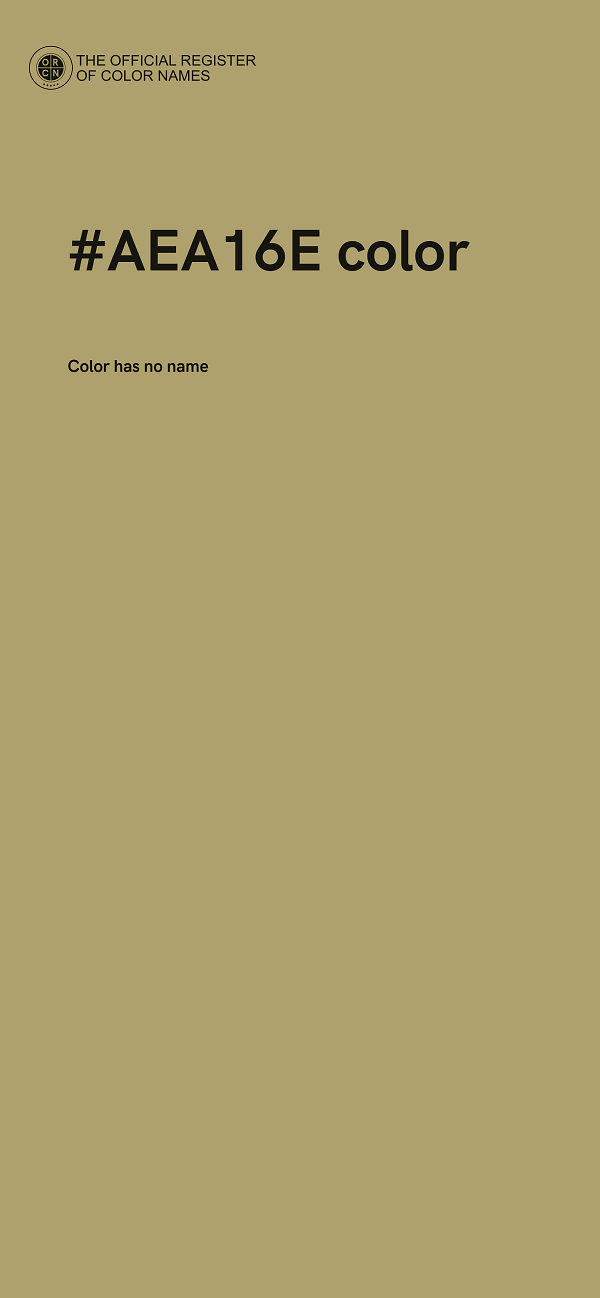 #AEA16E color image