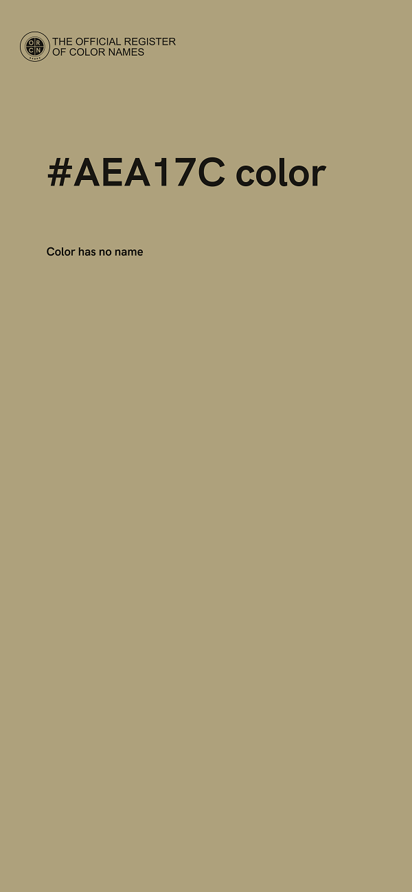 #AEA17C color image