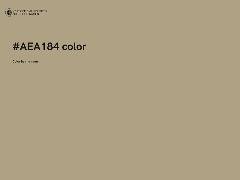 #AEA184 color image