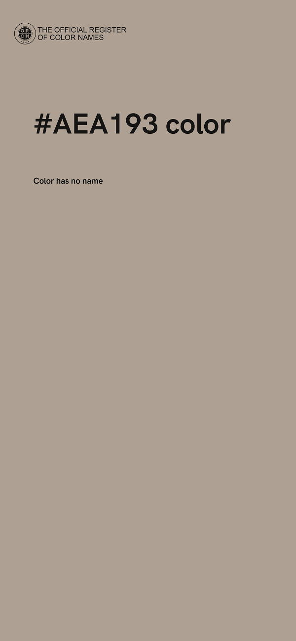 #AEA193 color image
