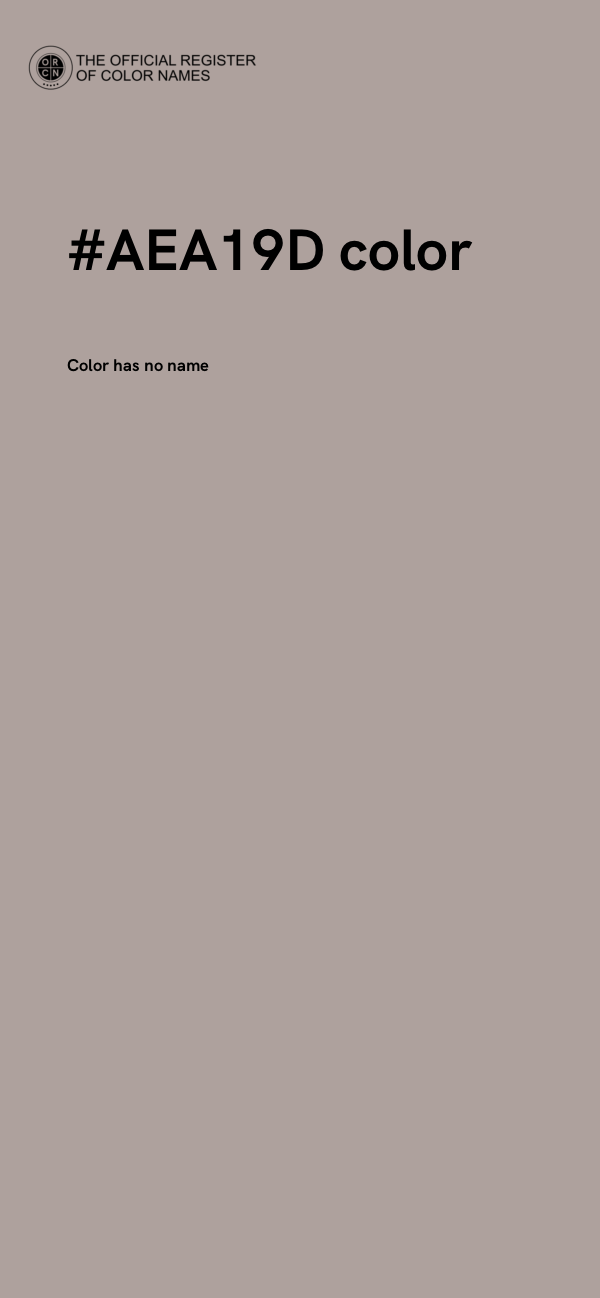 #AEA19D color image