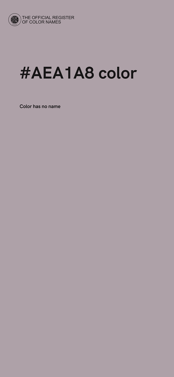 #AEA1A8 color image
