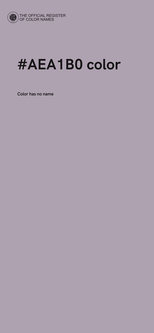 #AEA1B0 color image