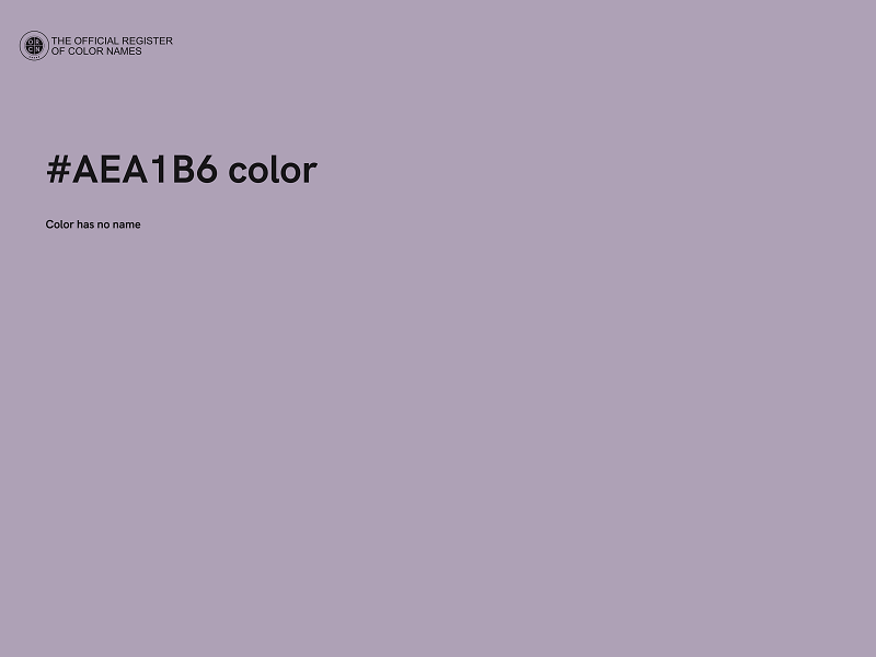 #AEA1B6 color image